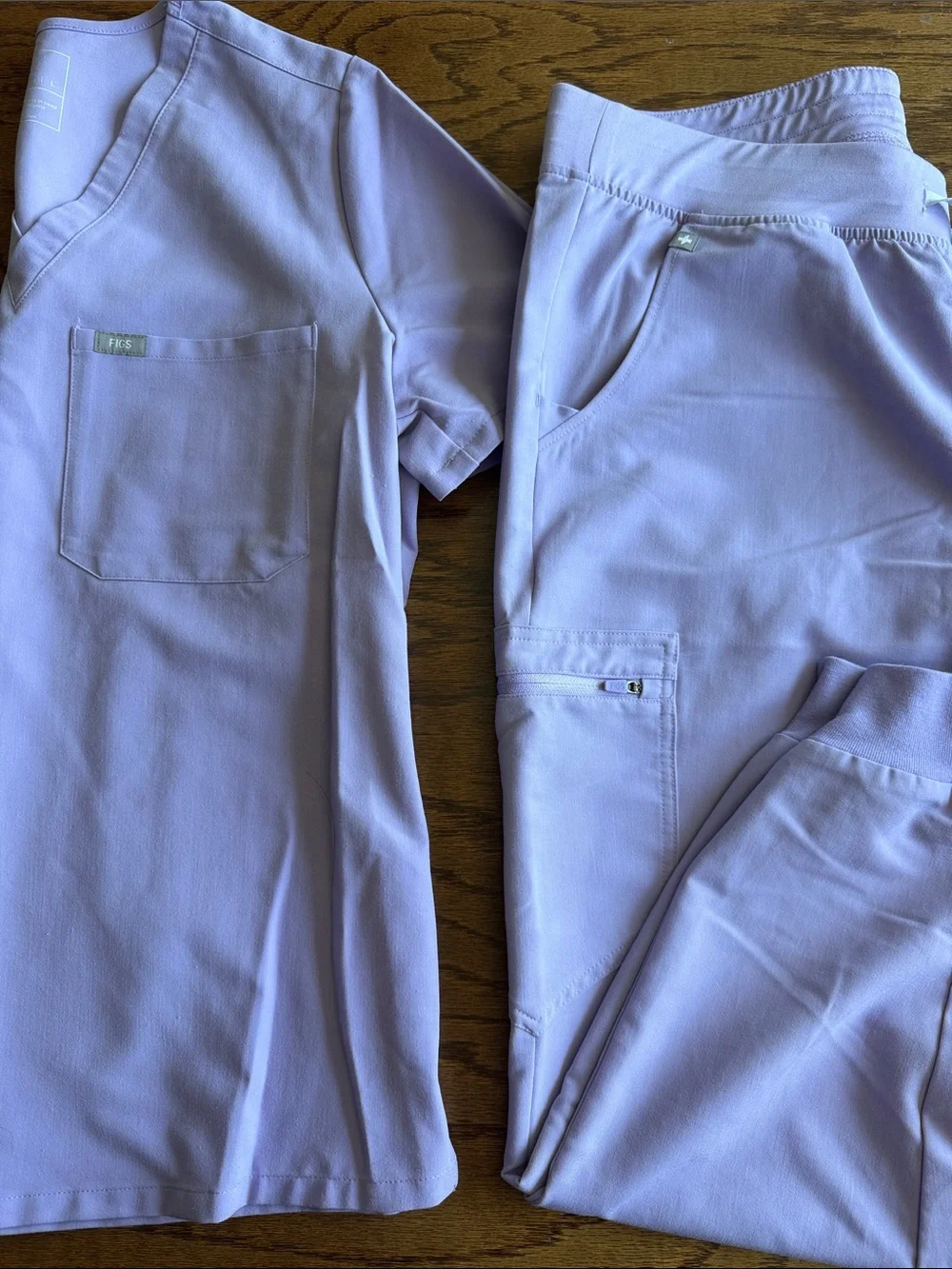 Figs Lavender Jogger Pants & Scrub Top Set - Picture 2 of 4